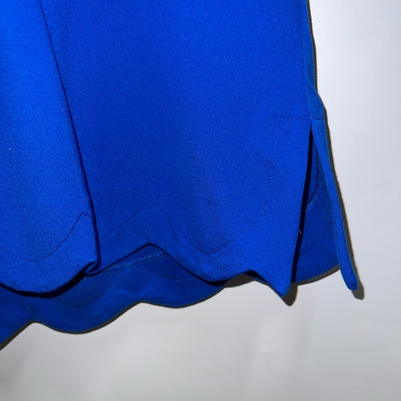 Isaac Mozart Blouse Women’s Medium Blue Long Sleeve Polyester Blend V-Neck - Picture 8 of 15